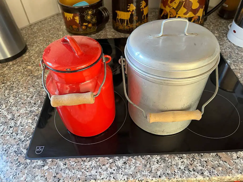 Milchkesseli Email und Alu/Sigg