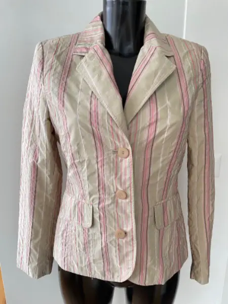 Blazer Sommerblazer Jacke In Linea gestreift pastell Gr. 36