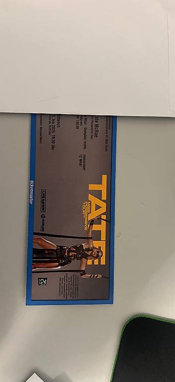 Tate McRea To what Stehplatz Ticket