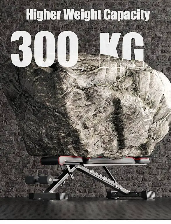 YOLEO 300kg klappbare Hantelbank