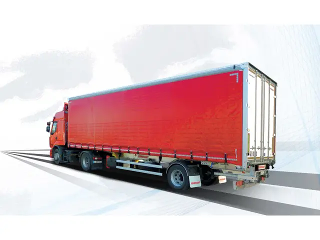 FRUEHAUF, 1-Achs City Curtainsider, Brücke-Verdeck