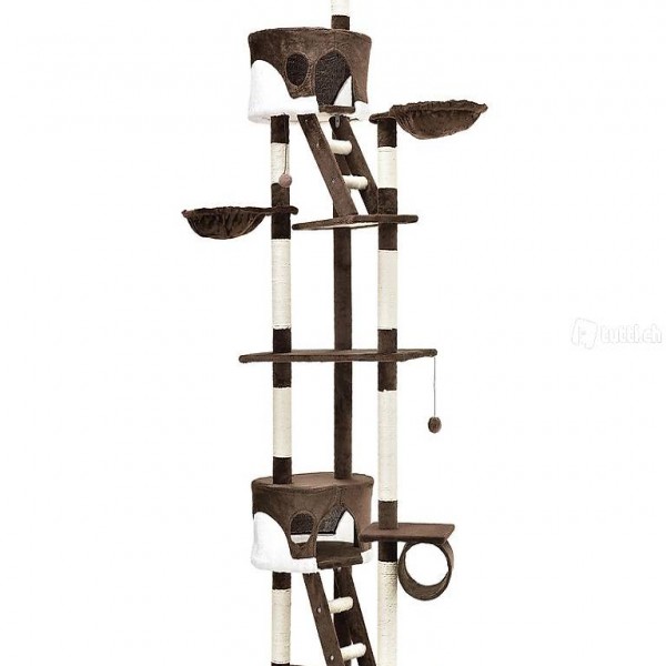  Sam´s Pet Kratzbaum Balou braun mit weiss