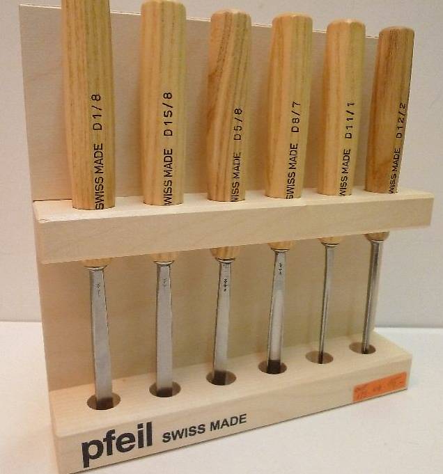 Schnitzmeissel von Pfeil 6-teil. Satz fabrikneu