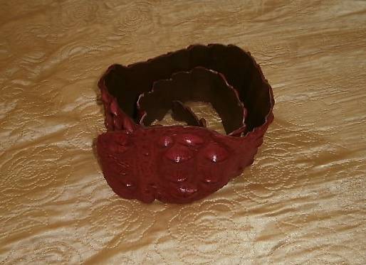 Gürtel Krokodil, Ganzes Lederstück, neu