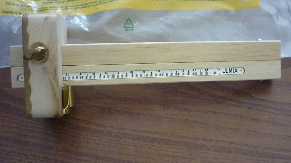  Streichmass aus Weissbuche ULMIA 0029K mit Kurvenanschlag