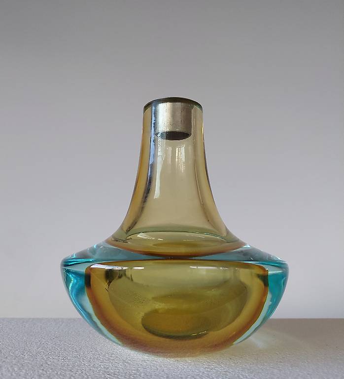 mario pinzoni murano seguso vetri d"arte sommerso vase 1968