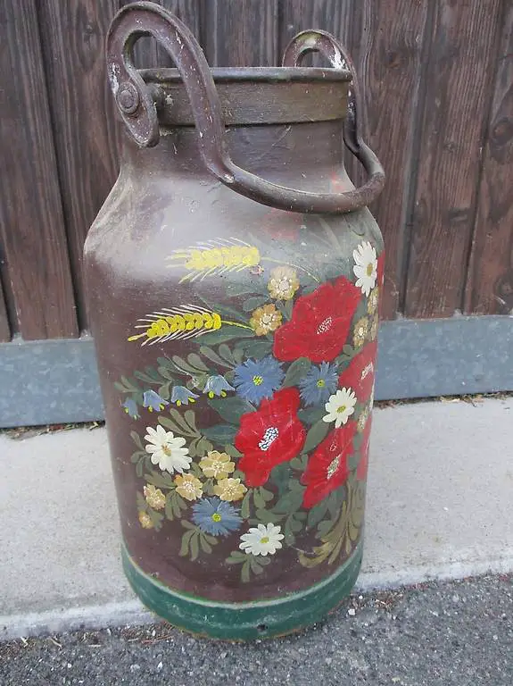 Milch-Kanne Milchkanne Schirmständer Alpine Chalet Chic Hit