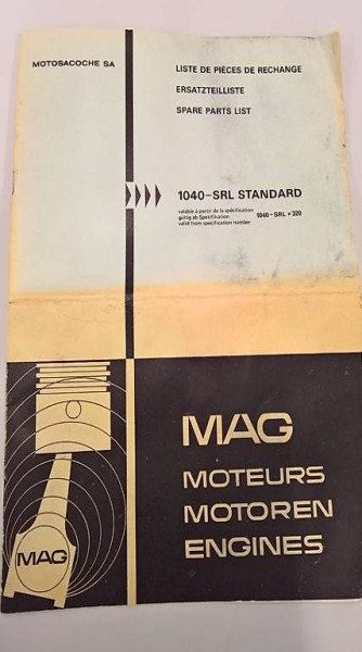 MAG Motoren 1040 SRLx320 (PDF) Ersatzteilliste