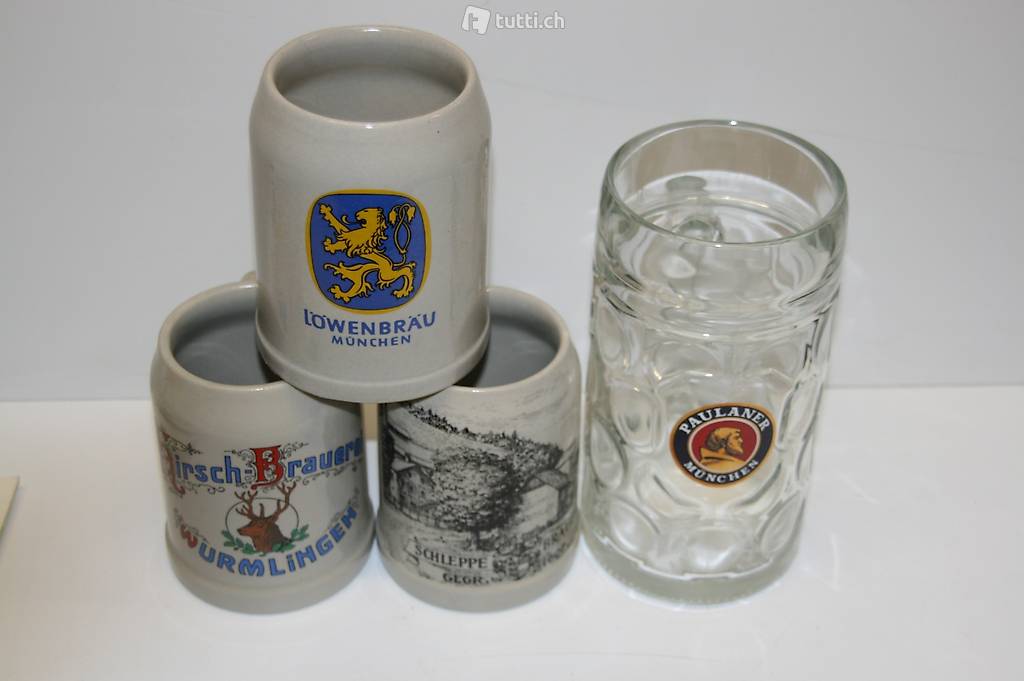 4 Stk. Bierhumpen