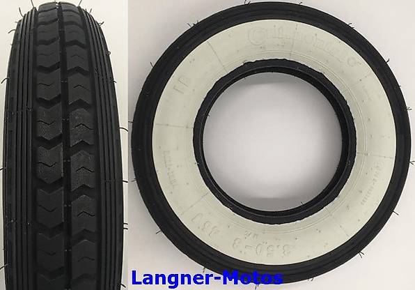 weisswandreifen continental lb 8 3.50-8 46j tt vespa