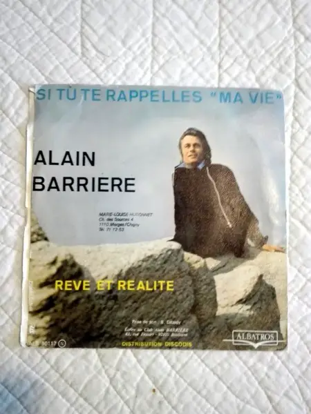 Vinyles 45 tours "Alain Barrière"