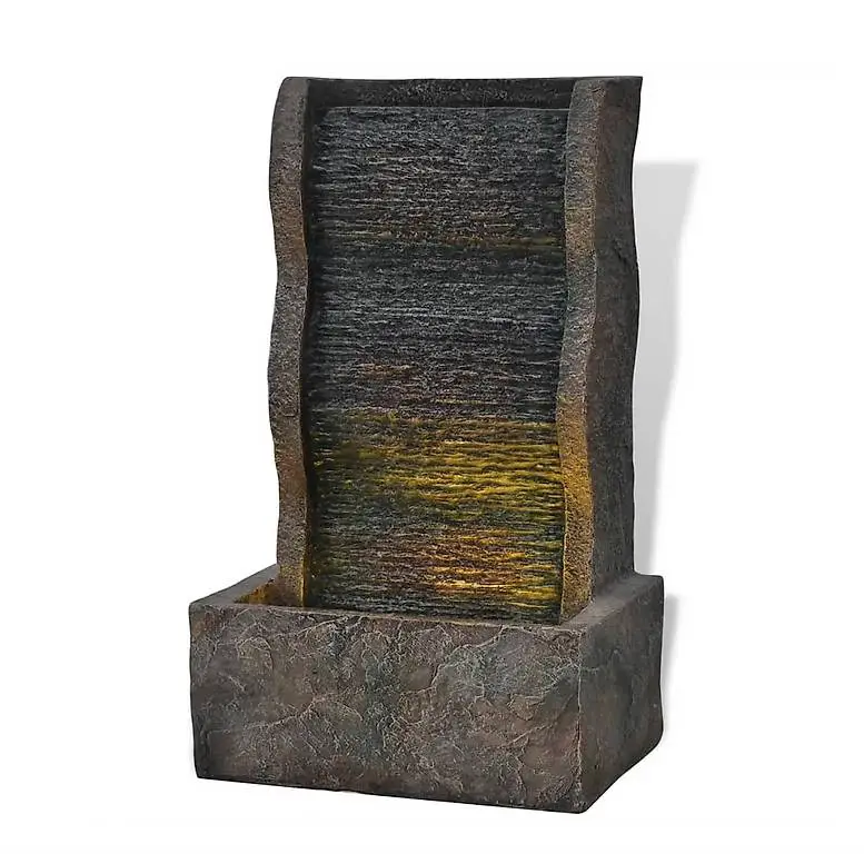 Zimmerbrunnen mit LED-Licht Polyresin