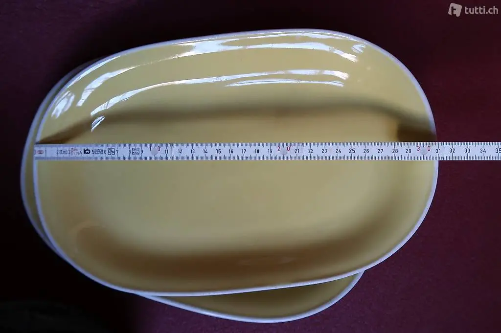  Gelbes Rössler Geschirr - Servierplatte