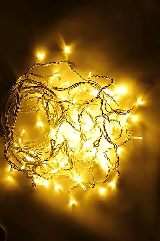  LED Lichtervorhang Outdoor 5 m warmweiss