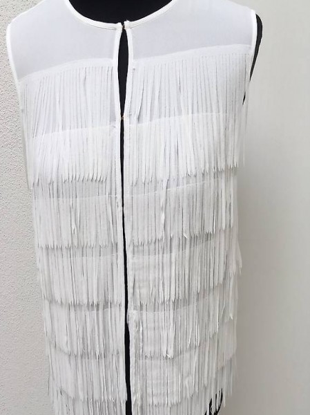 Bluse Oberteil Luxuriös weiss Gr. S/M Tuzzi