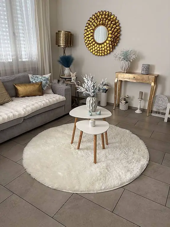 Teppich 160 cm Neue Weiss