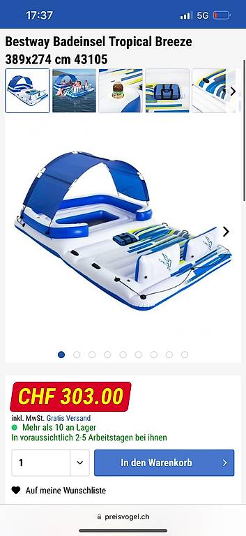 Gummiboot für mehrere Personen