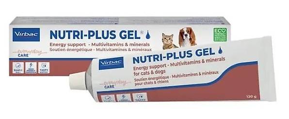 Nutri plus Gel Futterzusatz für Katzen oder Hunde NEU