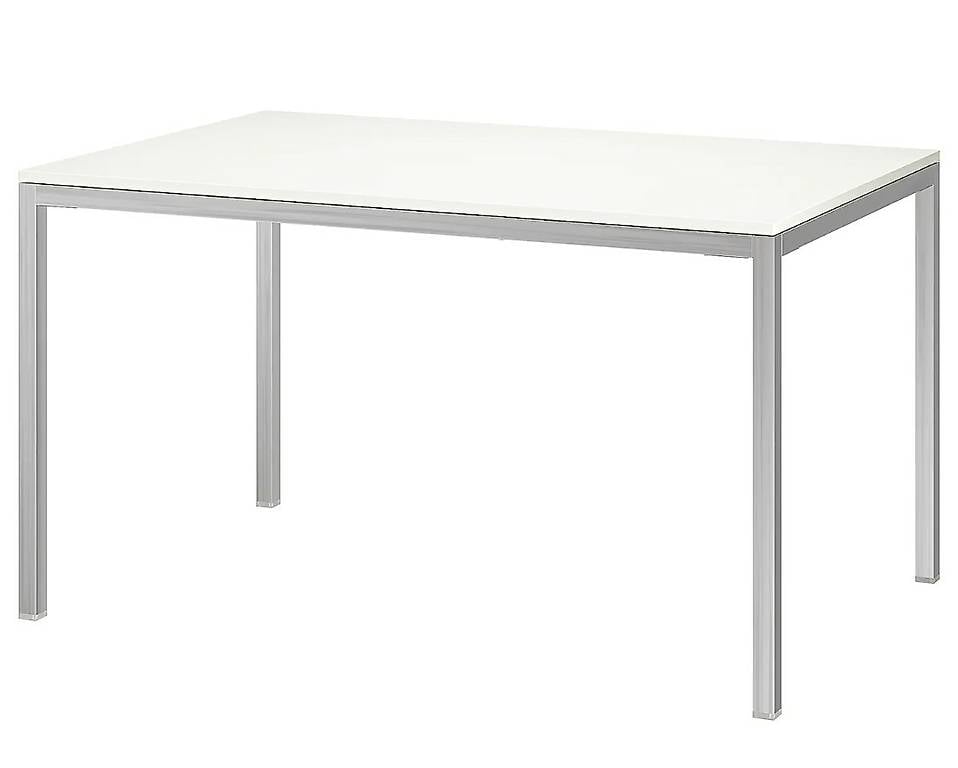 Tisch Milchglas Verchromt