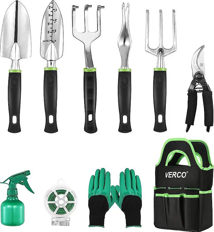 Gartengeräte Set, Gartenwerkzeug Set 10-teilig