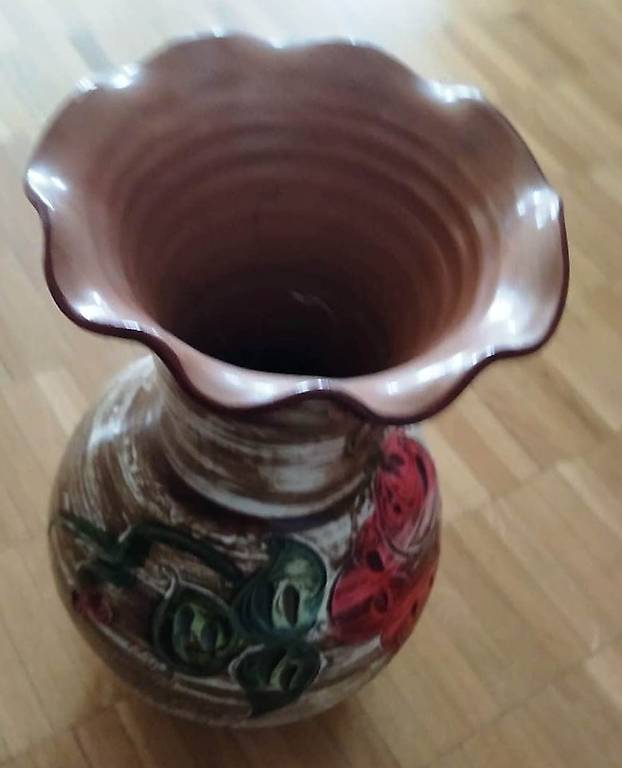 Blumenvase / Bodenvase aus Terrakotta - Grösse 40 cm -