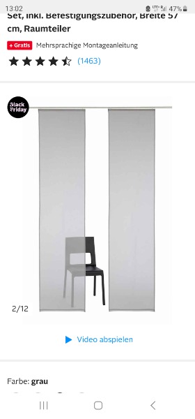 Vorhänge mit Schiebepanelen