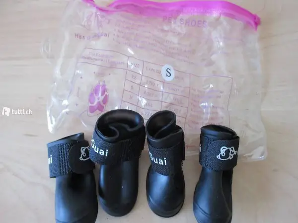 HUNDE SCHUHE SILIKON GR.S 4,3 X 3,3 CM FABRIKNEU