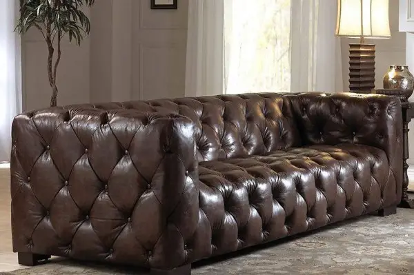  SOFA COUCH POLSTER DESIGNERSOFA LEDER SOFA CHESTERFIELD XXL