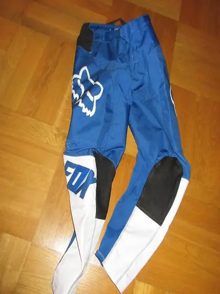  Neuwertige Jugend BMX Hose, blau-weiss