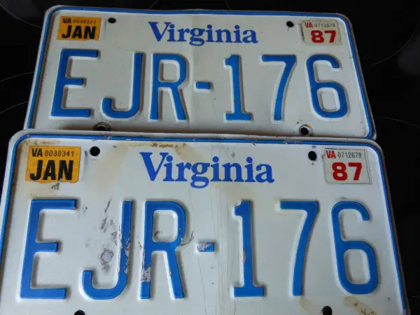 USA Autonummer 2x Virginia