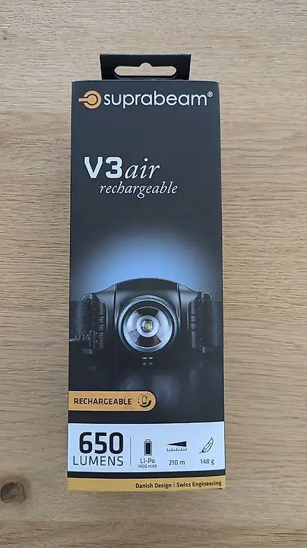 Stirnlampe (running) suprabeam v3 rechargeable 650lumens