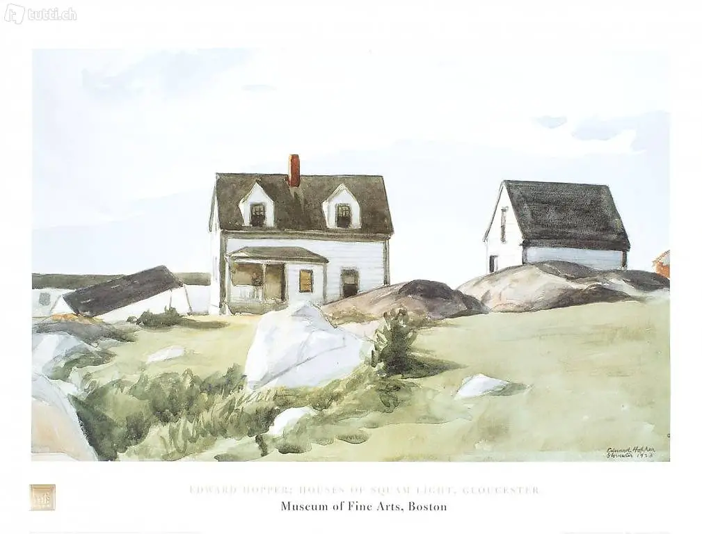 Edward Hopper: Houses of Squam Light, Gloucester