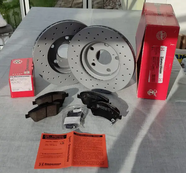 ZIMMERMAN Sport Bremsscheiben Klötze Toyota Auris/Corolla/Rav4