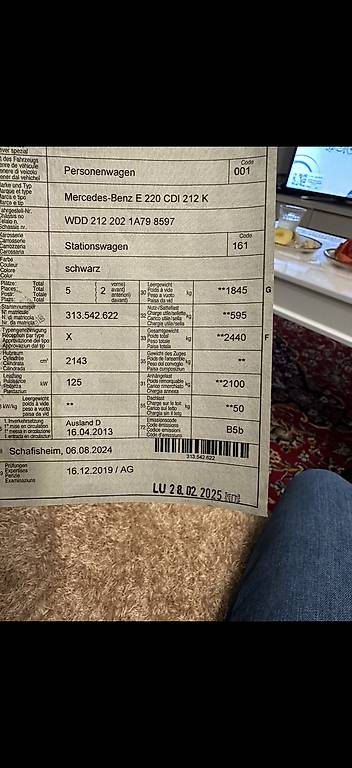 Mercedes Benz E Klasse 220 D