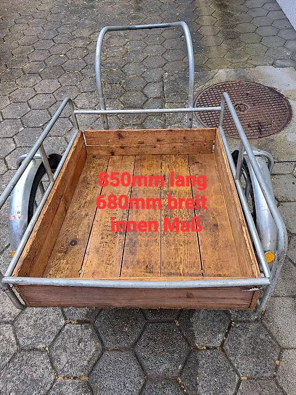 Robuster velo mofa anhänger