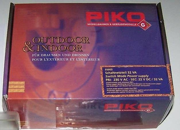 Piko G/LGB 35005 Trafo / Netzteil IP67, Leistung 32 VA, neu