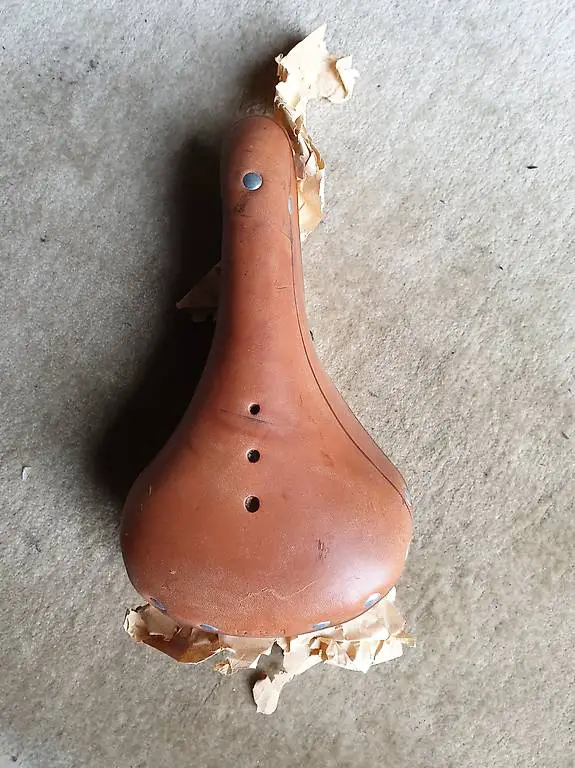 Neu, Original Ledersattel Ordonanz-Rad, Militärvelo