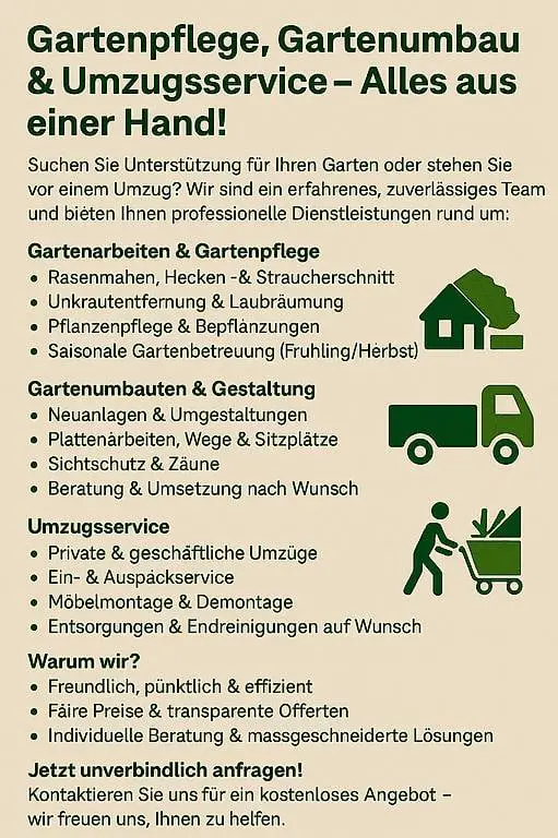 Gartenpflege & Umzugsservice