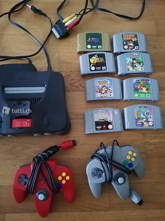 Nintendo N64 konsole+ spiele mit Zelda fonktioniert