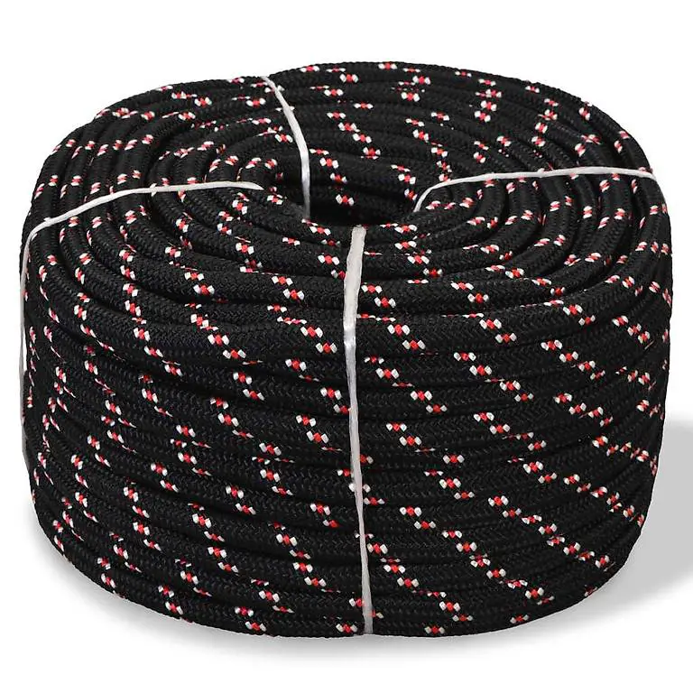 Bootsseil Polypropylen 16 mm 50 m Schwarz