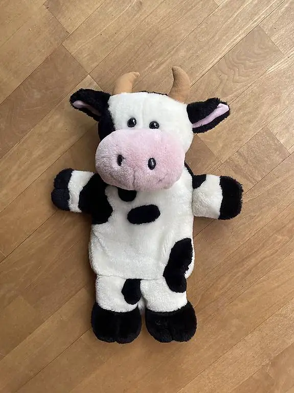 Stofftier Bettflasche Kuh