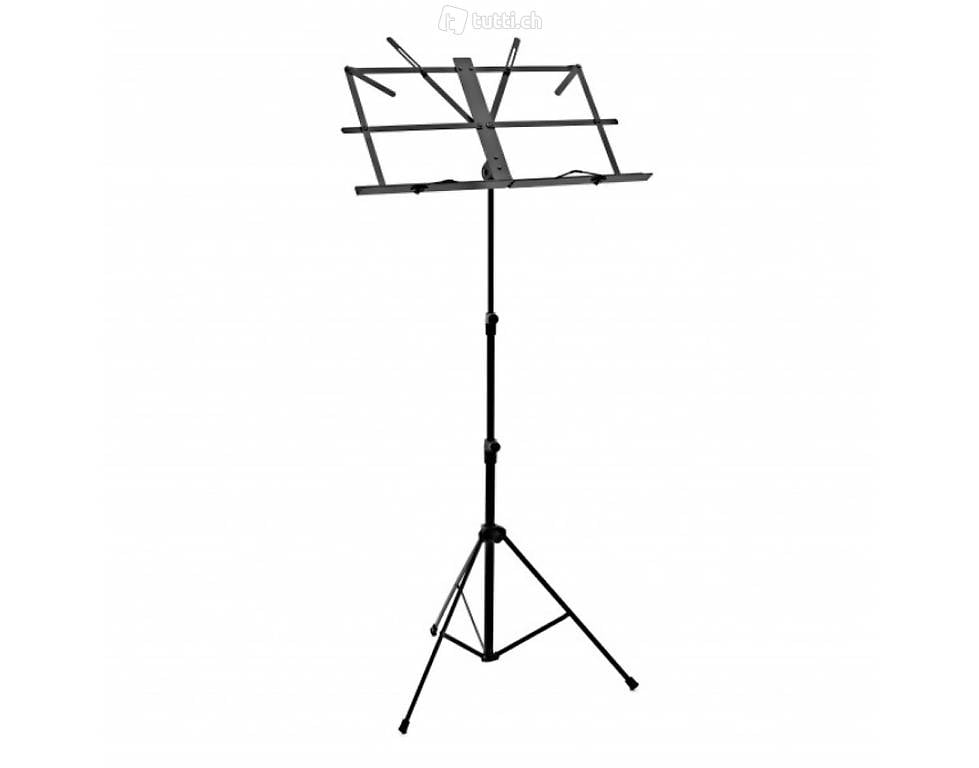 Notenpult mit Tasche von Gear4music, schwarz