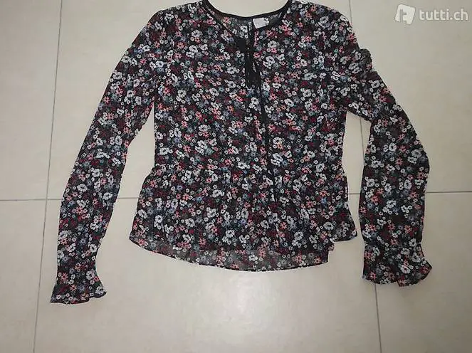 Bluse gem. Foto, Gr. 170 (XS)