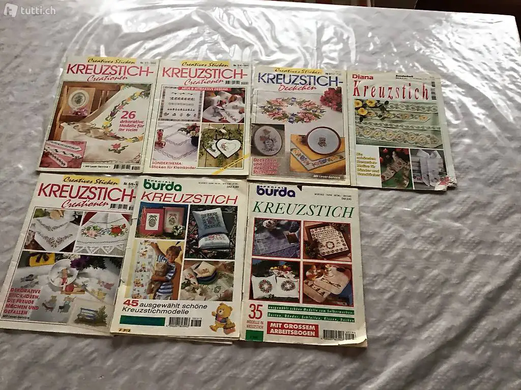 Kreuzstichhefter oder Vorlagen, gebraucht, Stückpreis