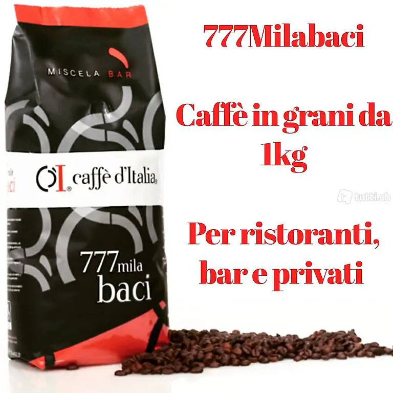  Caffè d"italia, in grani, da 1kg per bar, ristoranti