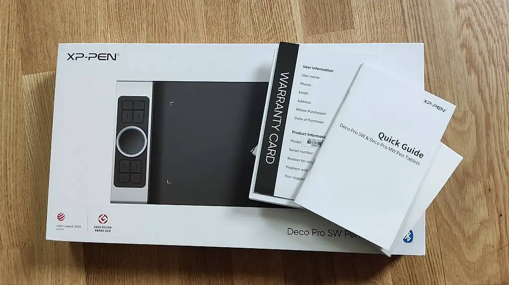 Tablette graphique XP-Pen Deco Pro SW . À l"état neuf