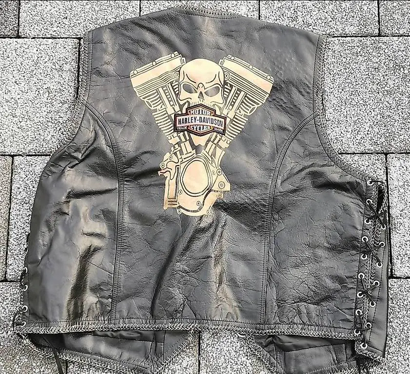 Harley Leder Westen (schwarz)