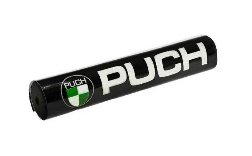 Lenkerschutz Schwarz mit Puch Logo 245mm