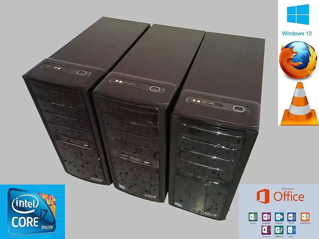 PC tower Windows 10 Pro Italiano 64bit ed Office cpu i7 1Pz