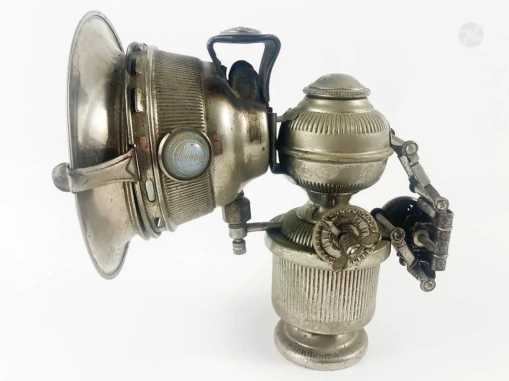 Antik Fahrradlampe RADSONNE Karbidlampe Velolampe Vintage